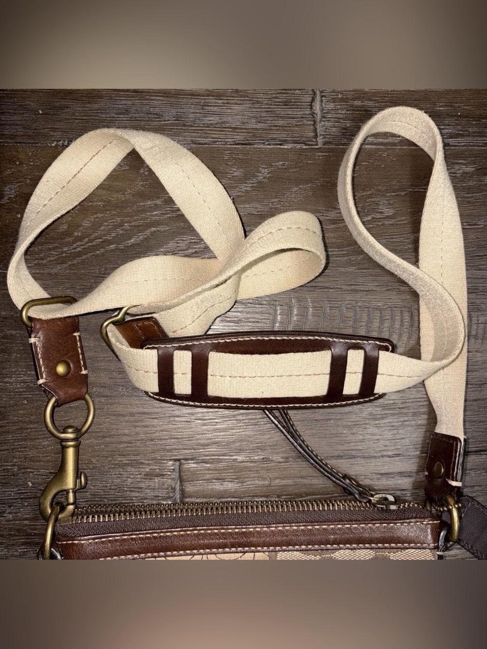 Coach Y2K Vintage Patchwork brown and tan leather and suede crossbody bag - Picture 4 of 8